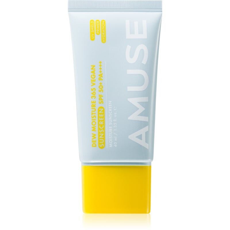 AMUSE Dew Moisture 365 Vegan Sunscreen opalovací fluid na obličej s hydratačním účinkem 40 ml