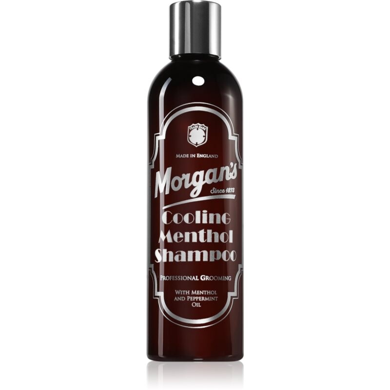 Morgan's Cooling Menthol Shampoo povzbuzující mentolový šampon na vlasy a pokožku hlavy pro muže 250 ml