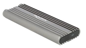 Delock External Enclosure for M.2 NVMe PCIe SSD with SuperSpeed USB 20 Gbps (USB 3.2 Gen 2x2) USB Type-C female - tool f