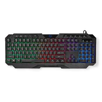 Nedis GKBD110BKUS herní USB podsvícená membránová klávesnice