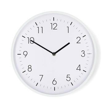 Nedis CLWA1226WT Quartz 30 cm nástěnné hodiny bílé