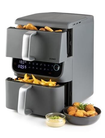 DOMO DO549FR - 3,5 l + 6,5 l horkovzdušná fritéza
