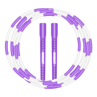 Workout Korálkové švihadlo WORKOUT - nastavitelné - fialové WOR536