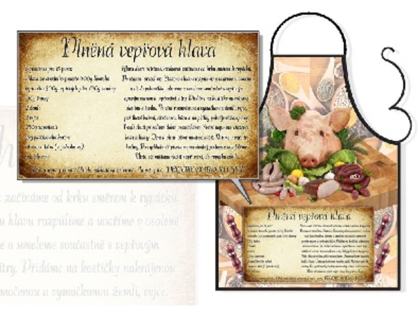 Zástěra Prasečí hlava