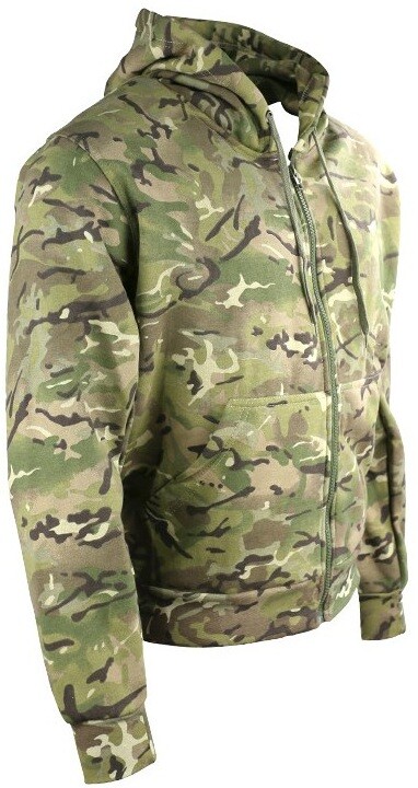 Mikina s kapucí na zip BTP MultiCam Kombat® Velikost: 3XL