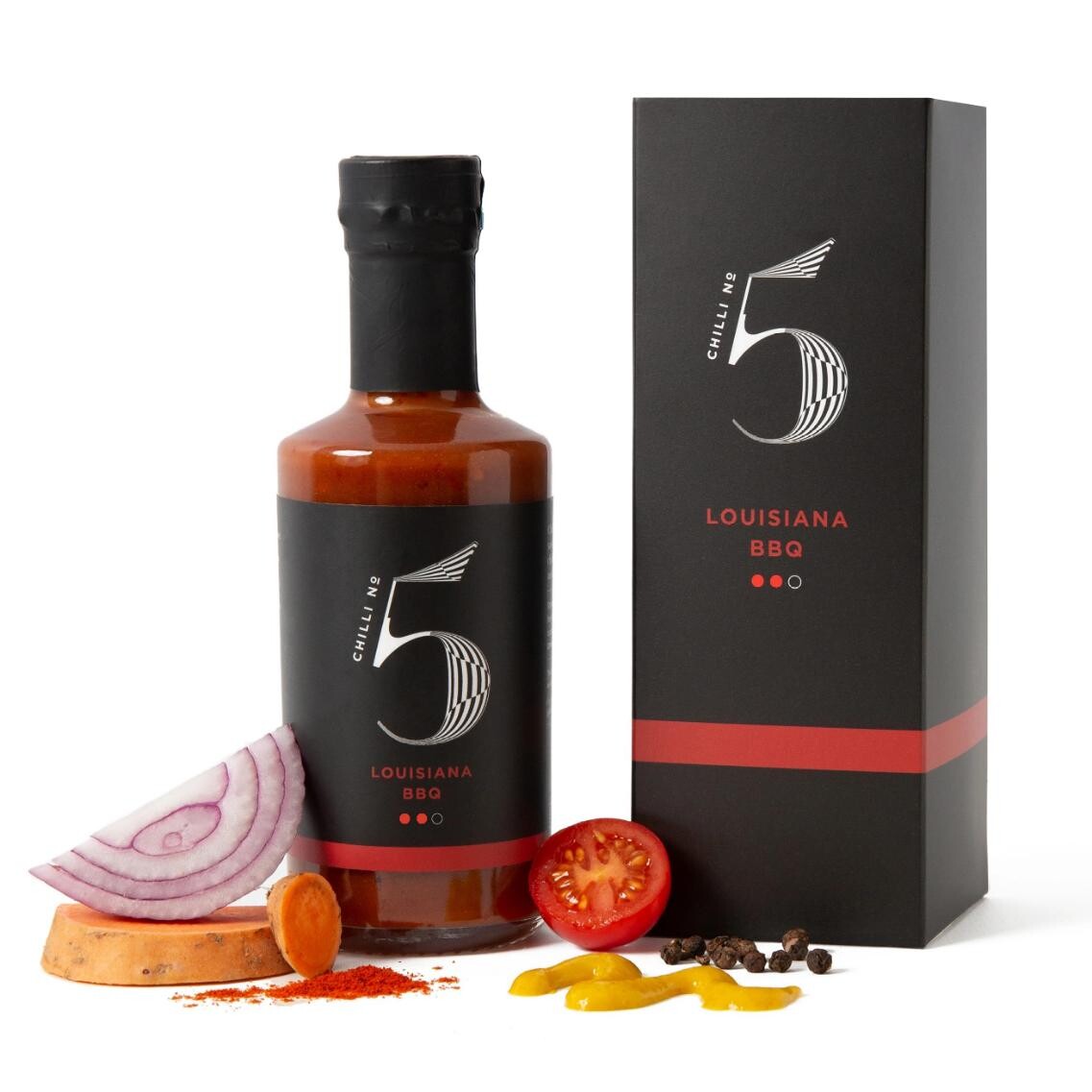 Gurmánská chilli omáčka LOUISIANA BBQ 200 ml, Chilli No5