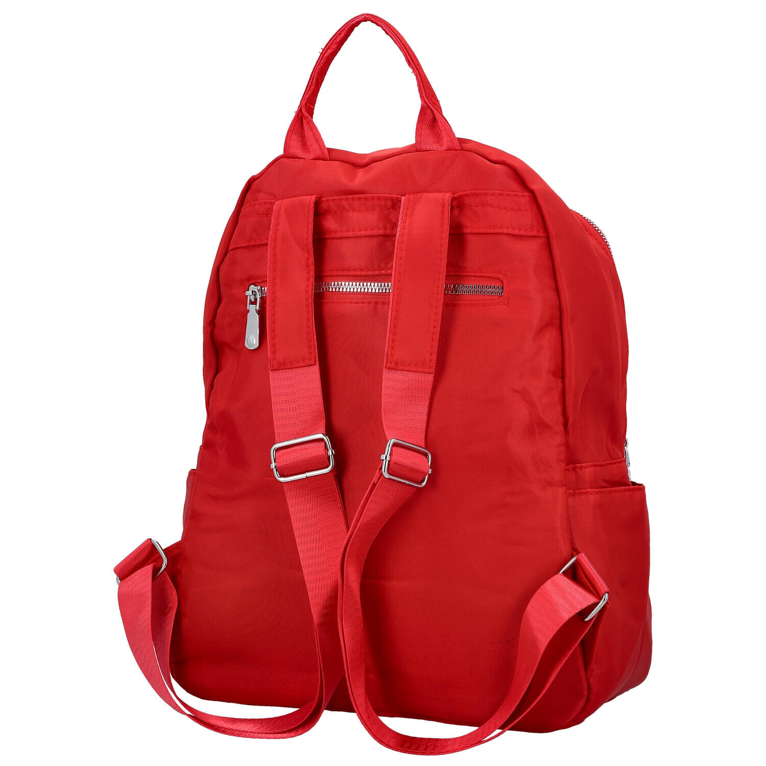 Trendy dámský textilní batoh Katina, červený