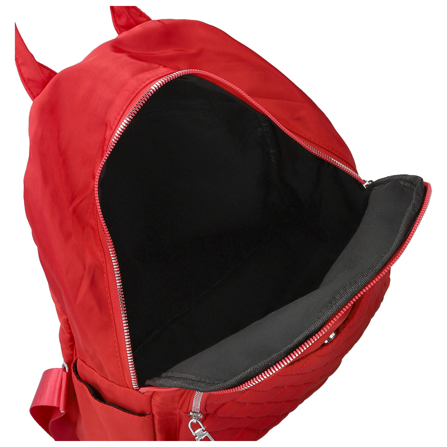 Stylový dámský textilní batoh Dinara, červený