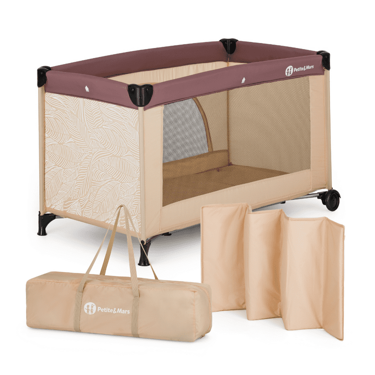 PETITE&MARS Postýlka cestovní Nyja Urban Jungle Sand