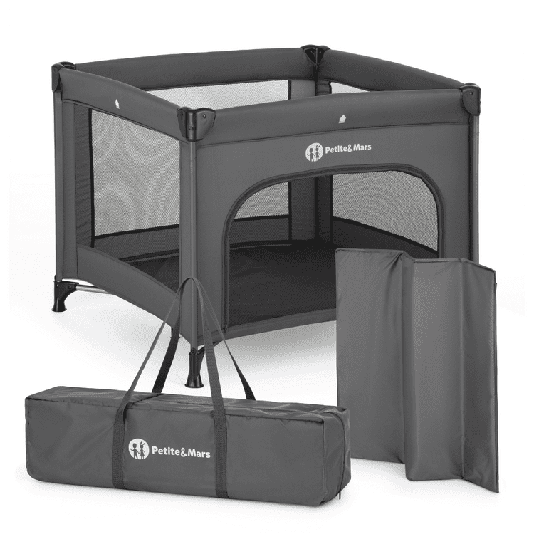 PETITE&MARS Ohrádka cestovní Nook Urban Charcoal Grey