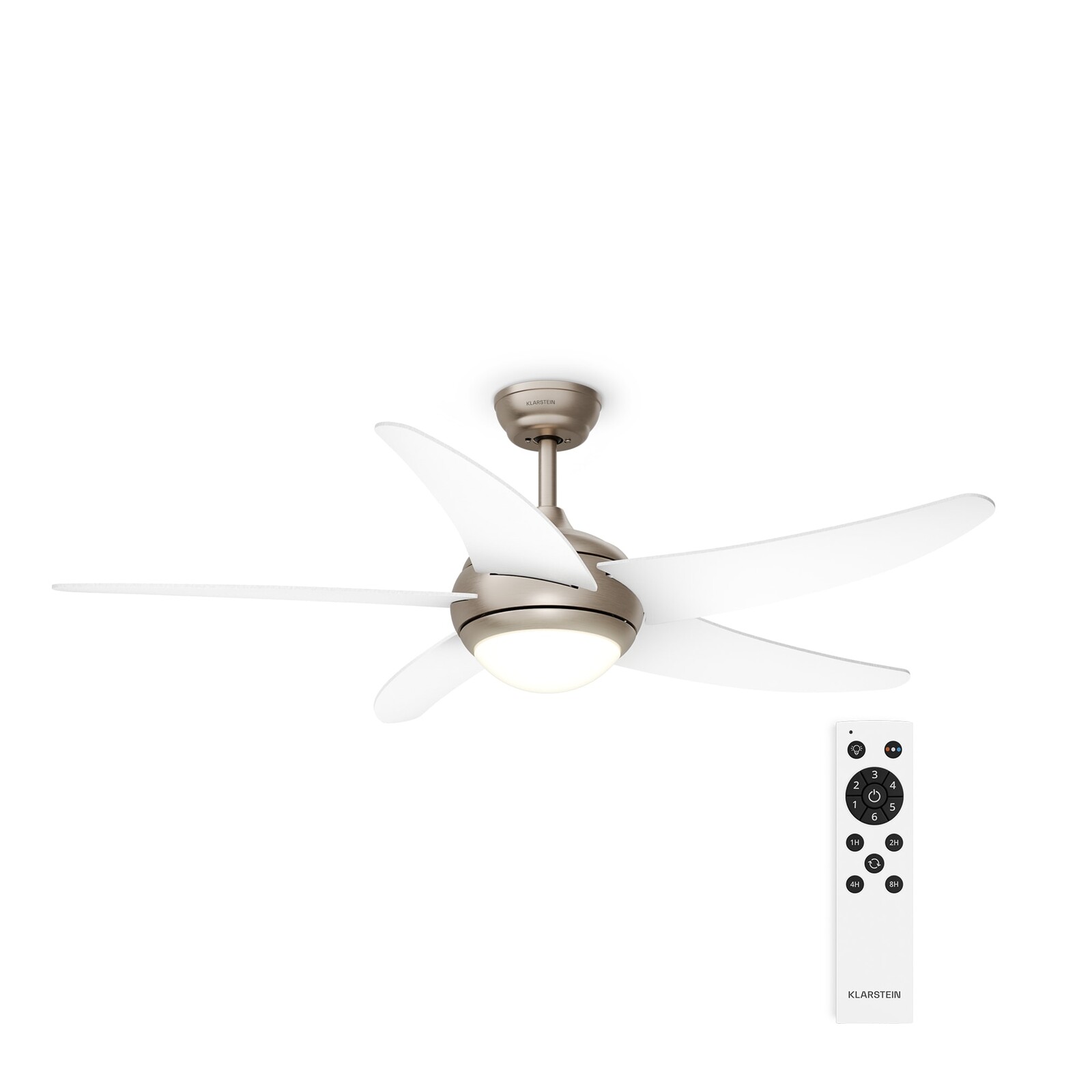 Klarstein Bolero stropní ventilátor se světlem | 132 cm | 35 W | Tichý chod | Dřevo