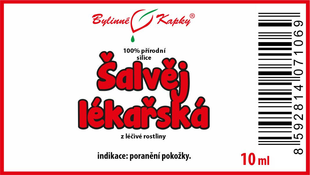 Šalvěj lékařská - 100% přírodní silice - esenciální (éterický) olej 10 ml
