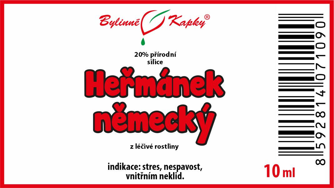 Heřmánek německý - 20% přírodní silice - esenciální (éterický) olej 10 ml