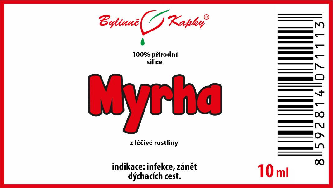 Myrha - 100 % přírodní silice - esenciální (éterický) olej 10 ml