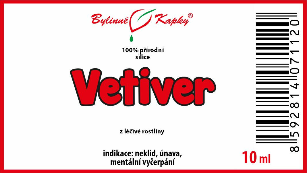 Vetiver - 100 % přírodní silice - esenciální (éterický) olej 10 ml