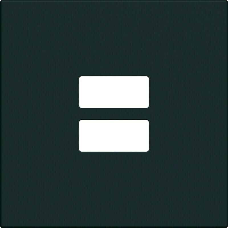 Kryt zásuvka USB nabíjecí Hager lumina 45×45 mm černá mat