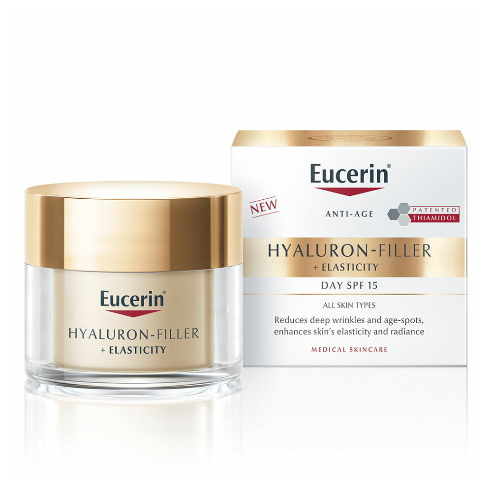 EUCERIN Hyaluron-Filler + Elasticity denní krém SPF15 50ml, poškozený obal