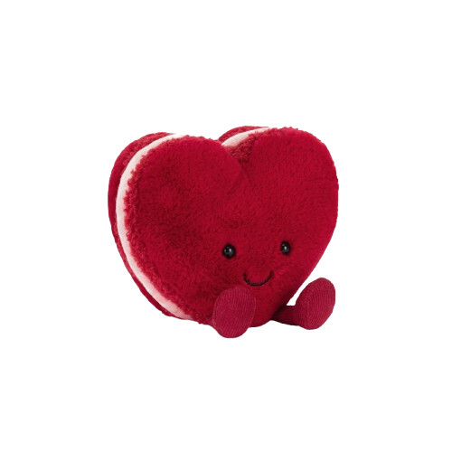 Jellycat Makronka Arlette srdíčko červené
