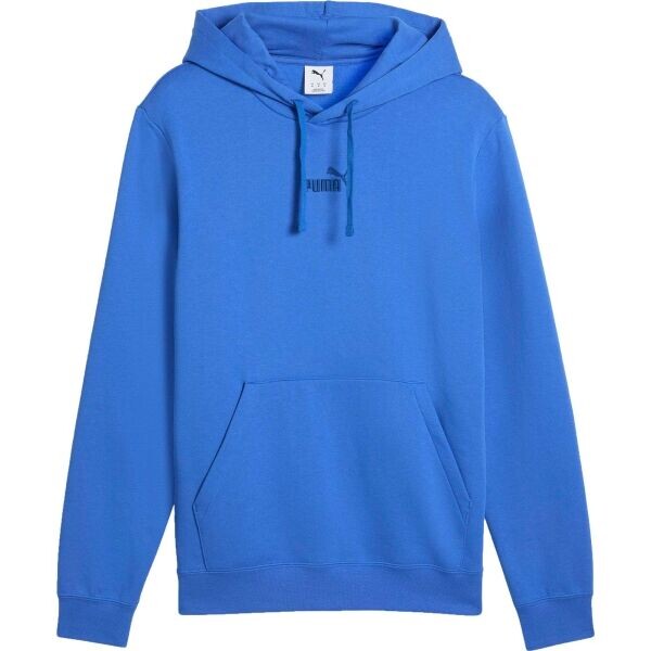 Puma ESSENTIALS SMALL NO.1 LOGO CENTERED HOODIE FL Pánská mikina, modrá, velikost
