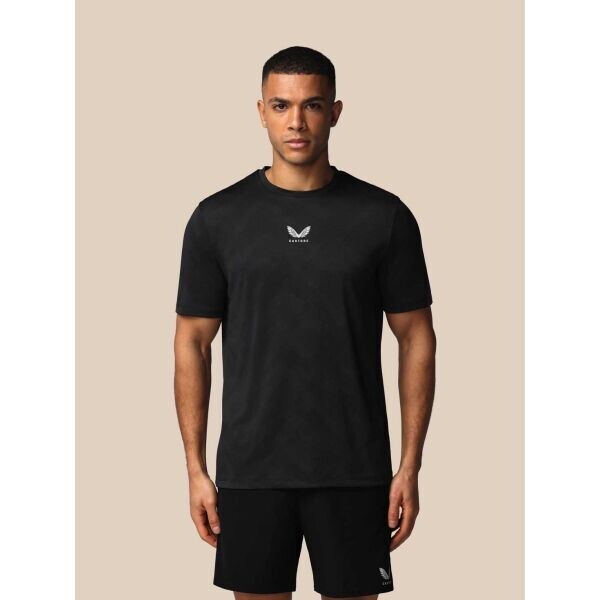 CASTORE ENGINEERED SS T-SHIRT Pánské sportovní triko, černá, velikost