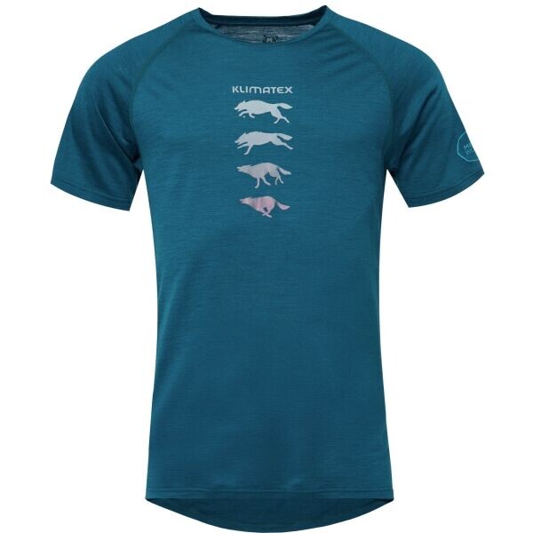 Klimatex HURON MERINO Pánské MERINO BLEND triko, modrá, velikost XXL
