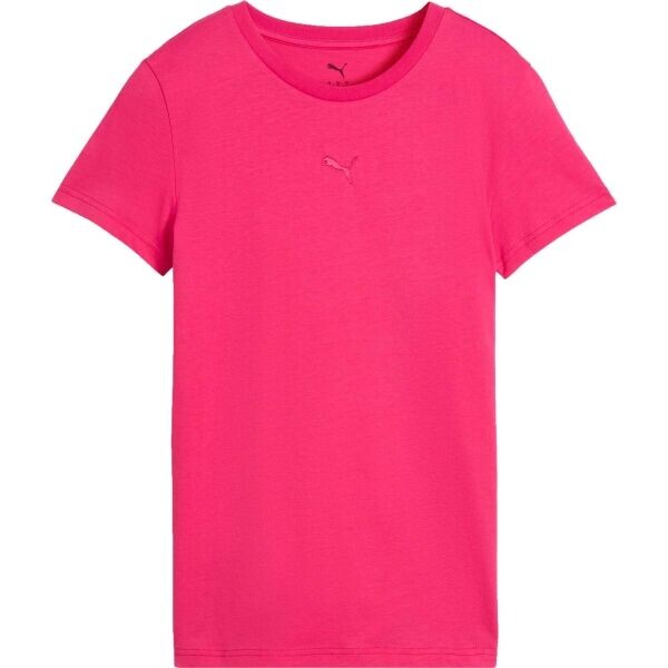 Puma ESSENTIALS CENTRED CAT LOGO TEE Dámské triko, růžová, velikost