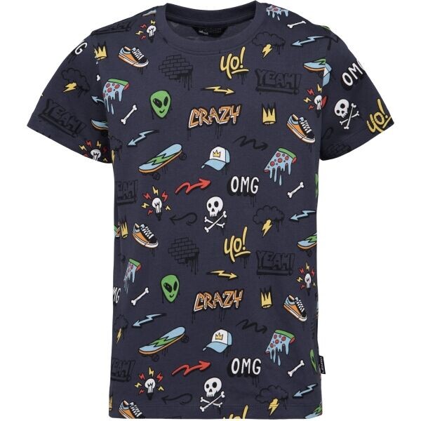 Lewro KIERNAN Chlapecké triko, tmavě šedá, velikost 140-146