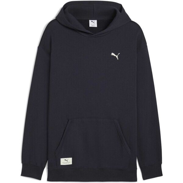 Puma CLASS RELAXED HOODIE FL Pánská mikina, tmavě modrá, velikost