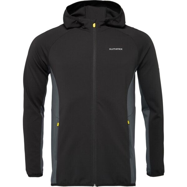 Klimatex ACHIT Pánská mikina s kapucí, černá, velikost XXL