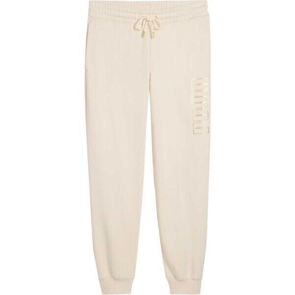 Puma MAXIMAL METALLIC COMFORT FL Dámské tepláky, béžová, velikost