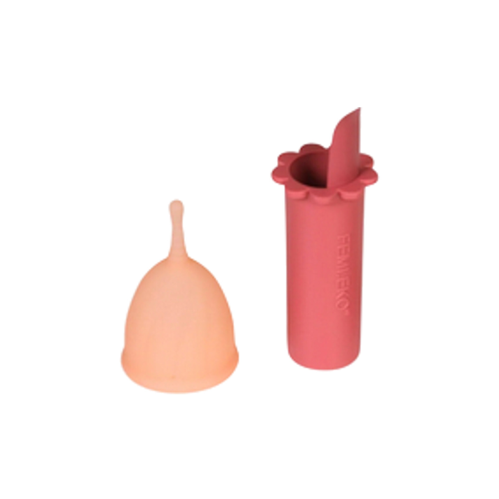 Menstruační kalíšek Femi.Eko Pink vel. M + aplikátor (Pack-CS-App-M)