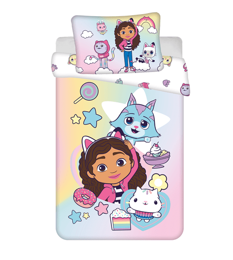 Jerry Fabrics Povlečení do postýlky 100x135 + 40x60 cm - Gabby's Dollhouse 