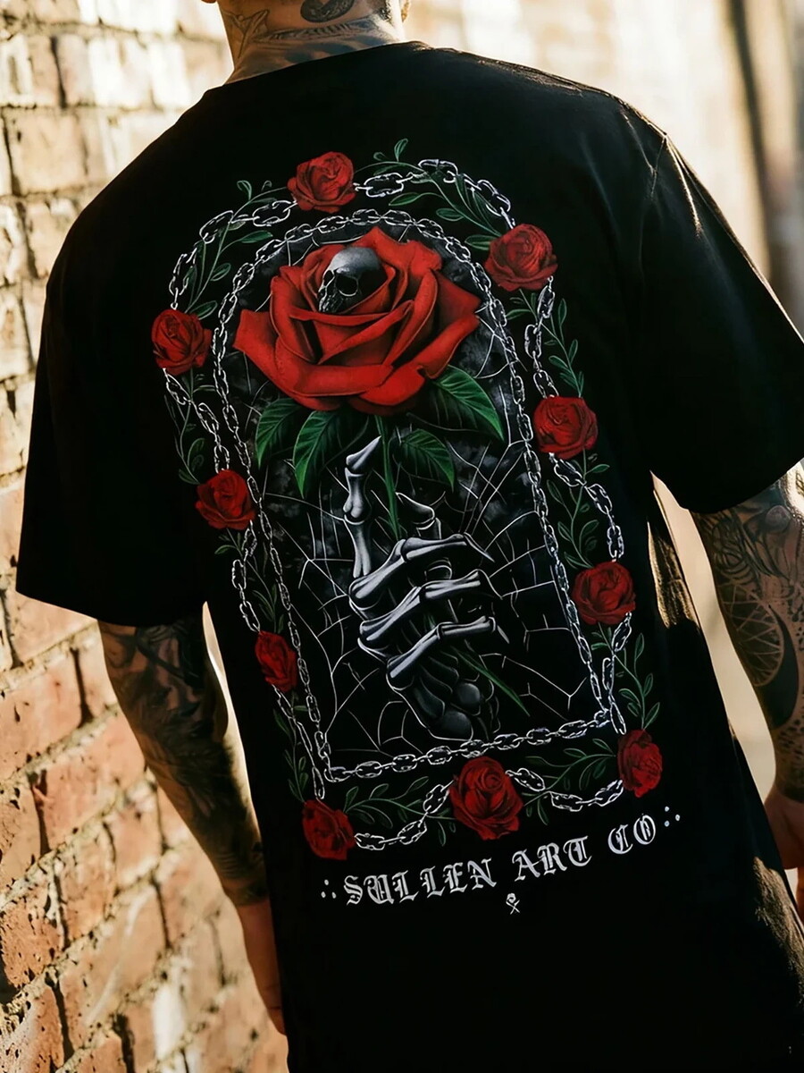 tričko hardcore pánské - TEMPEST ROSE - SULLEN - SCM7378_BK M