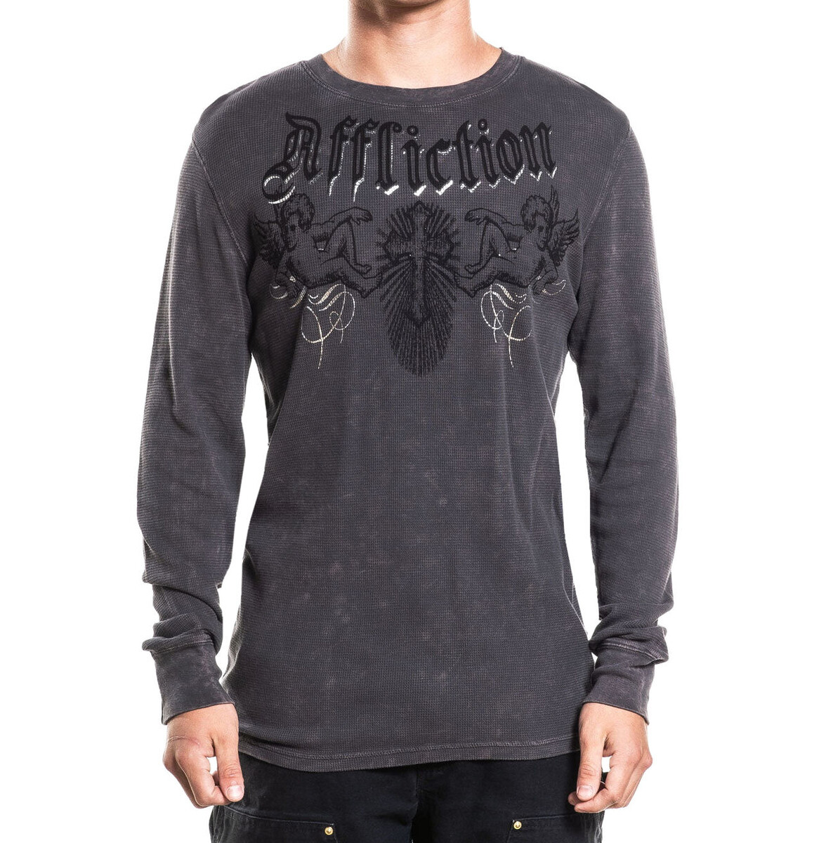 tričko hardcore pánské - ALTER - AFFLICTION - A29204-CHLV M