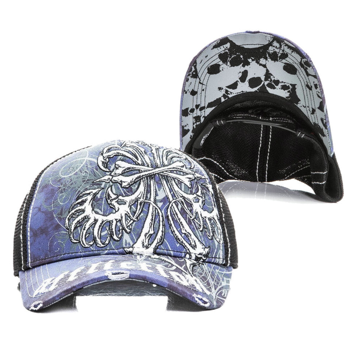 kšiltovka AFFLICTION - SKELETON