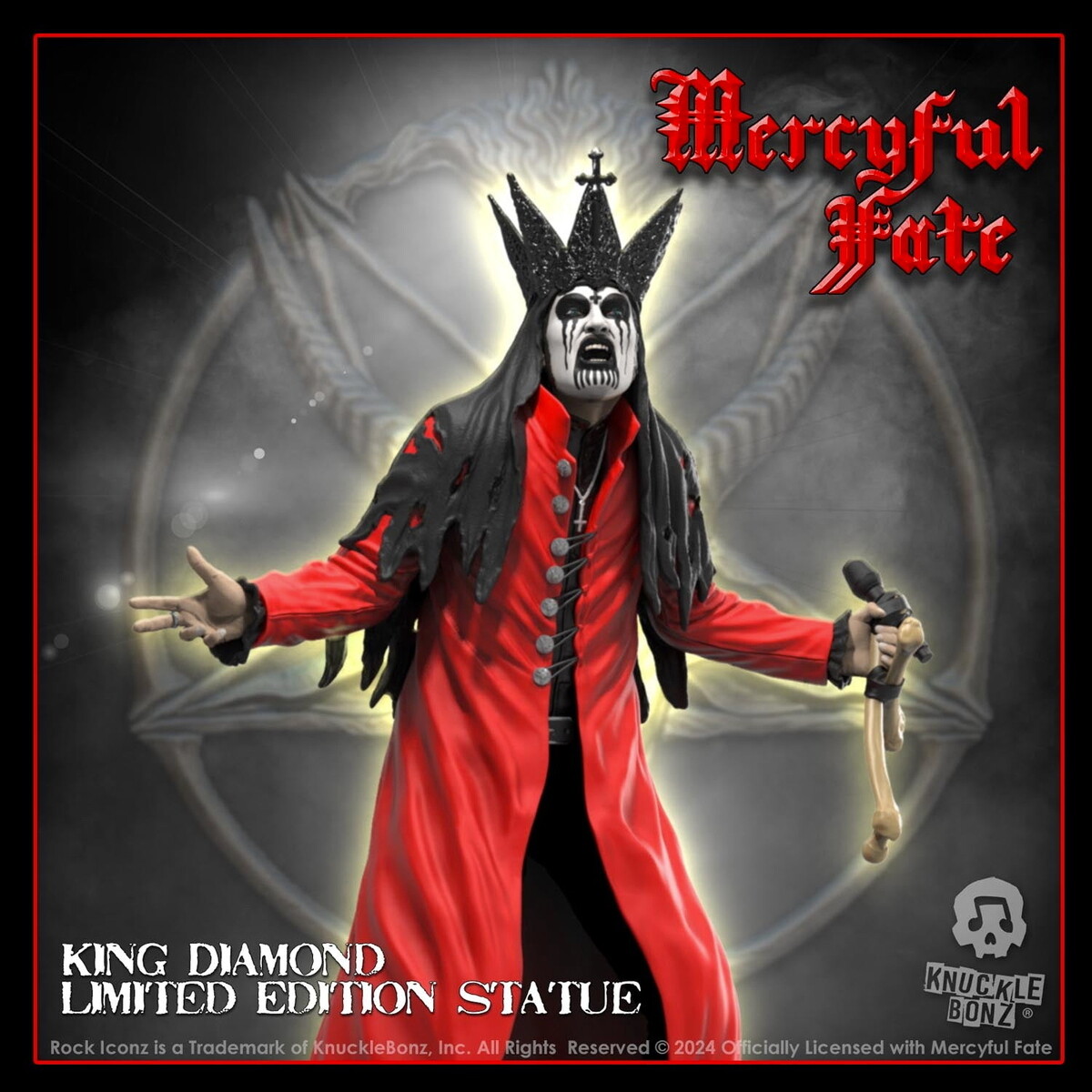 figurka Mercyful Fate - Rock Iconz - King Diamond III - Red Version