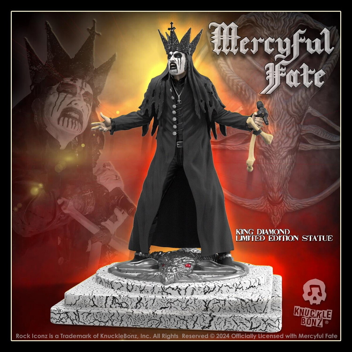 figurka Mercyful Fate - Rock Iconz - King Diamond III - Black Version