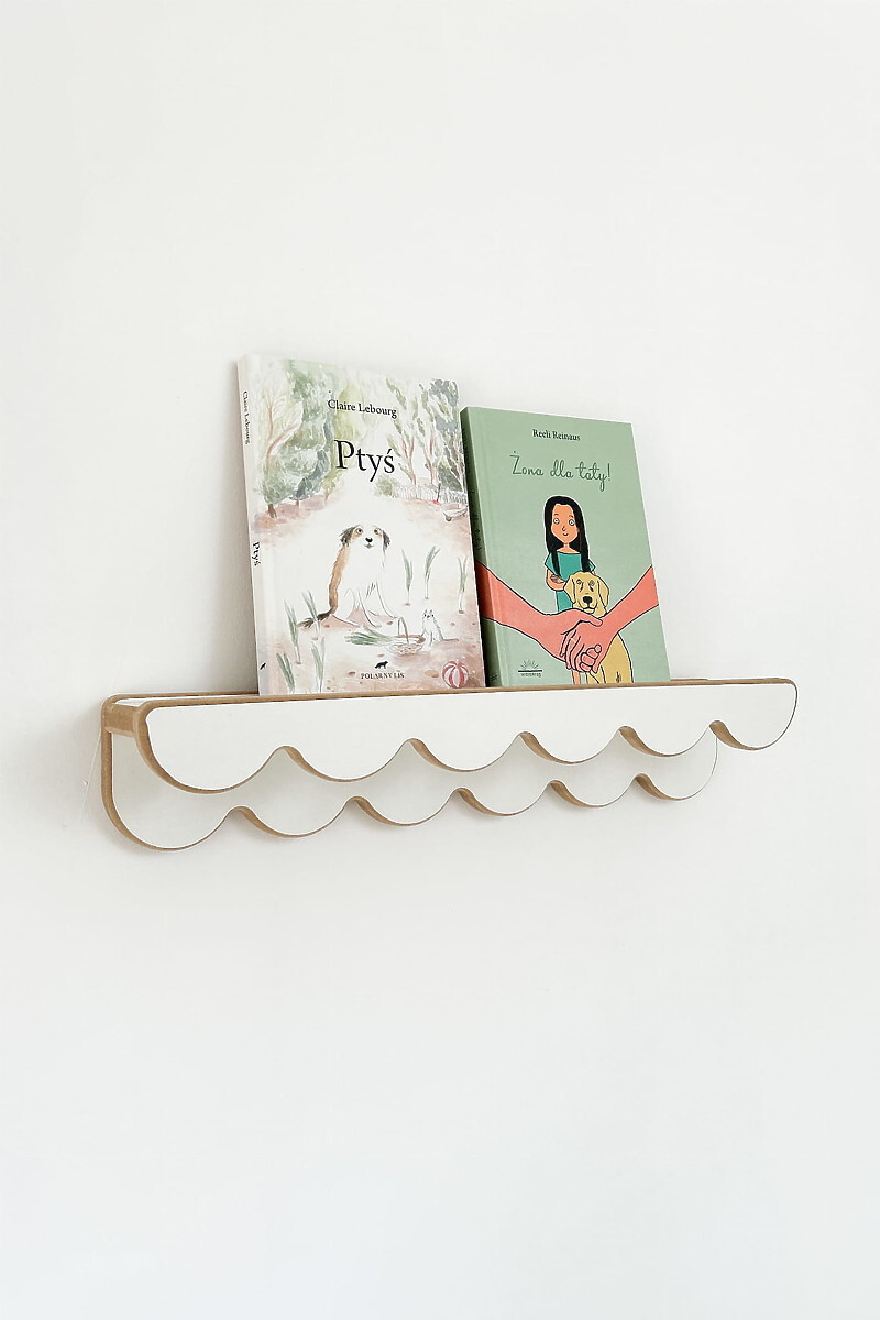 Ourbaby 47360-0 Hanging shelf WAVE white bílá