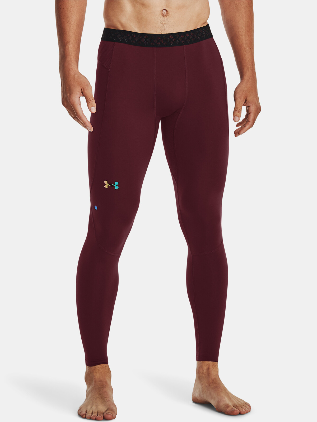 Under Armour Legíny UA HG Rush 2.0 Leggings-RED - Pánské