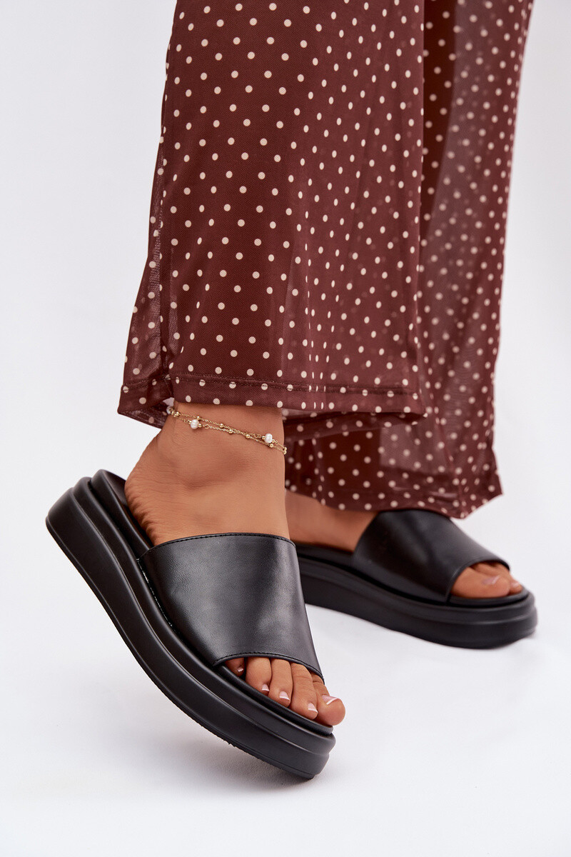 Dámské sandály na platformě Tanelisse černé