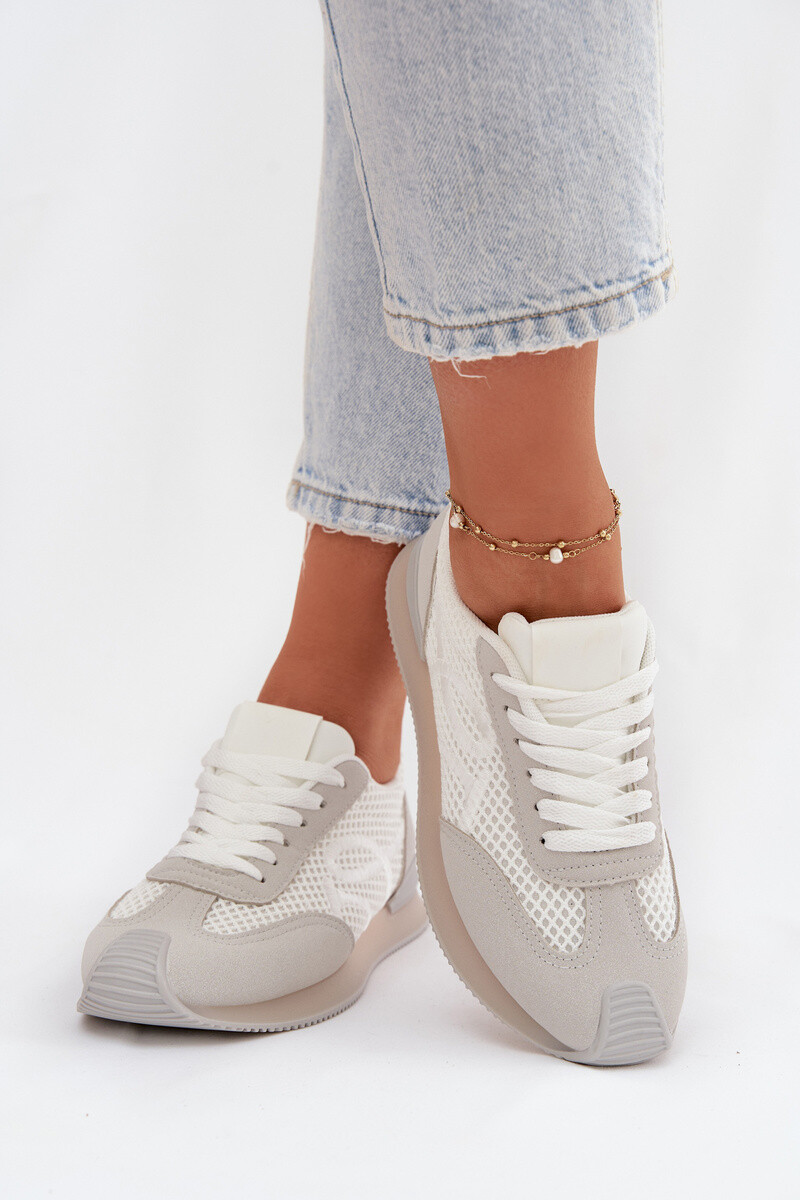 Dámské bílé a šedé sportovní tenisky Tarlisse