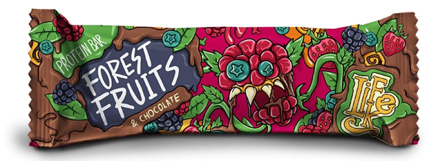 LIFELIKE Protein bar Forest fruit chocolate 50 g DMT 11/2025