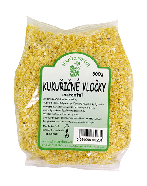 Zdraví z přírody Vločky kukuřičné inst. 300g ZP DMT 11/2025