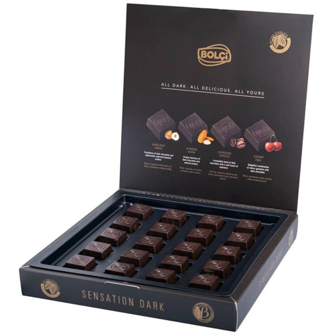BOLCI Sensation Dark - Výběr luxusních hořkých pralinek 160 g