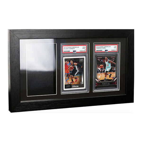 Dřevěný rámeček na 3 gradované karty PSA Evoretro