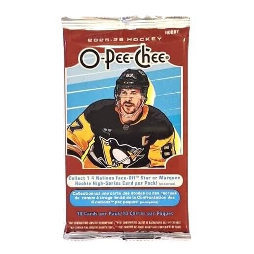 2025-2026 NHL Upper Deck O-Pee-Chee Hobby balíček - hokejové karty