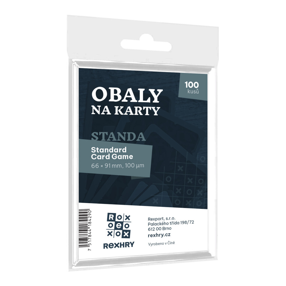 REXhry Obaly na karty REX - Standard Card Game - Standa - 66 x 91 mm 100ks