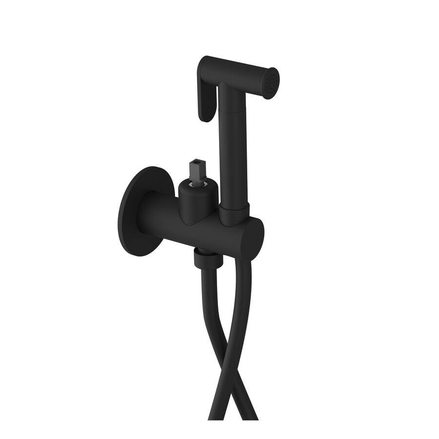 Sapho ULTRAMIX tělo podomítkové bidetové baterie se Stop sprškou, kulatá, černá mat