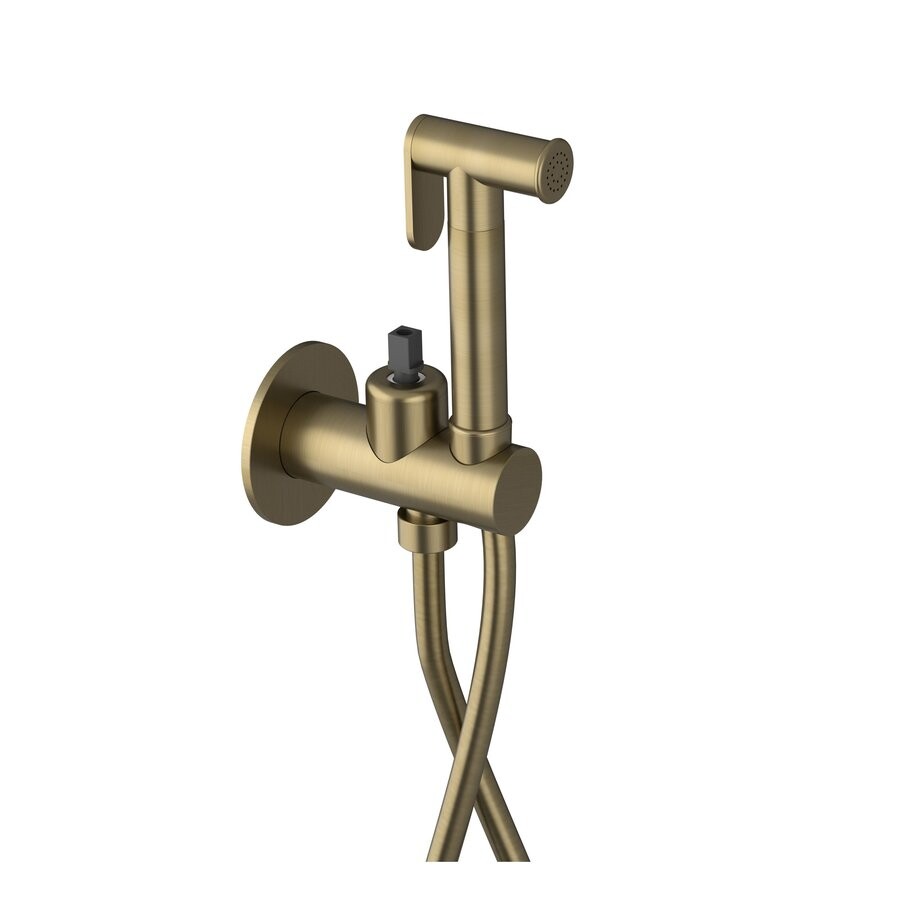 Sapho ULTRAMIX tělo podomítkové bidetové baterie se Stop sprškou, kulatá, zlato mat