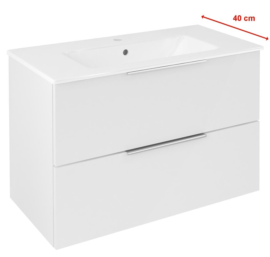 Sapho CIRASA umyvadlová skříňka 78x54x39cm, bílá lesk